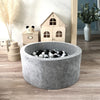 ballenbad ballenbak ballenbadje ballenbakje grijs grey velvet velours  40 cm hoog moje