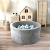 ballenbad ballenbak ballenbadje ballenbakje grijs grey velvet velours  40 cm hoog moje