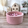 pink roze raspberry ballenbad moje soft velvet ballenbak 40 cm hoog ronde ballenbak