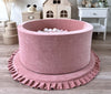 pink roze raspberry ballenbad moje soft velvet ballenbak 40 cm hoog ronde ballenbak