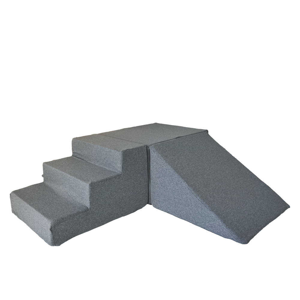 foamblokken trapje foam blokken elementen playset moje grijs grey 