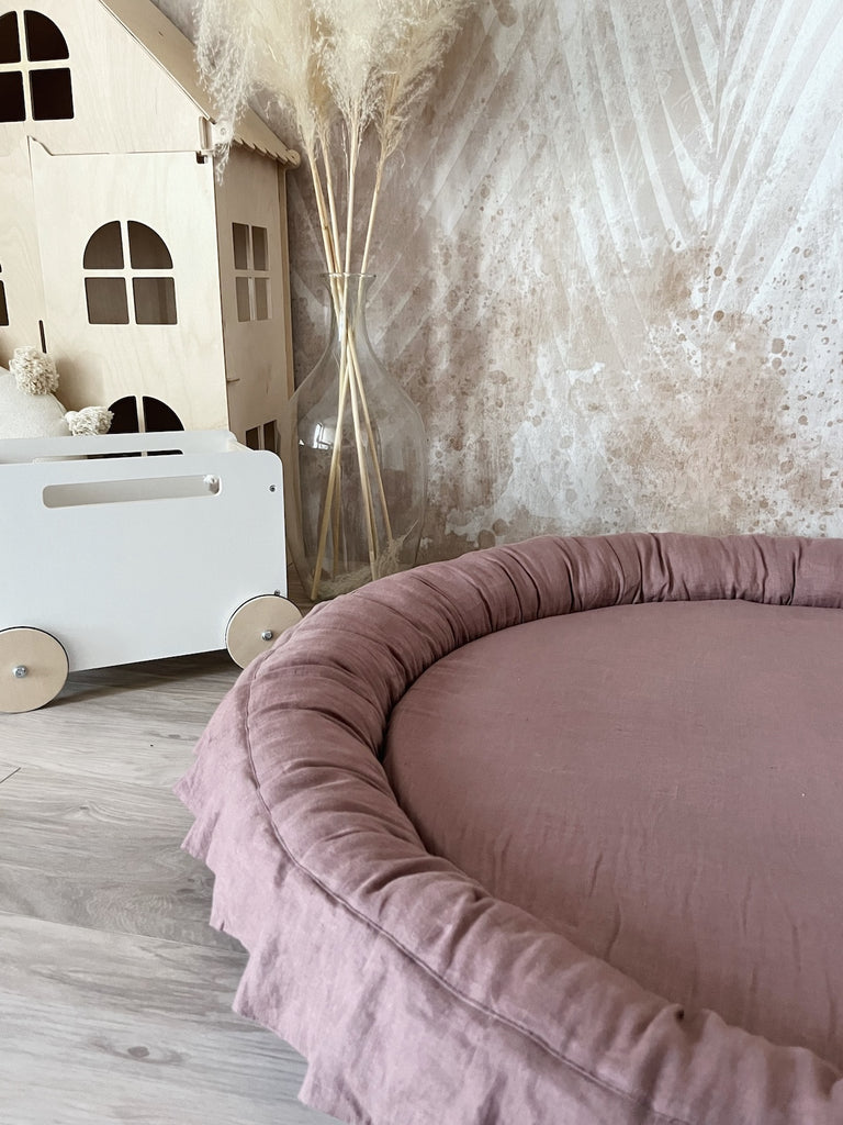 speelnest speelmat marsala moje linnen