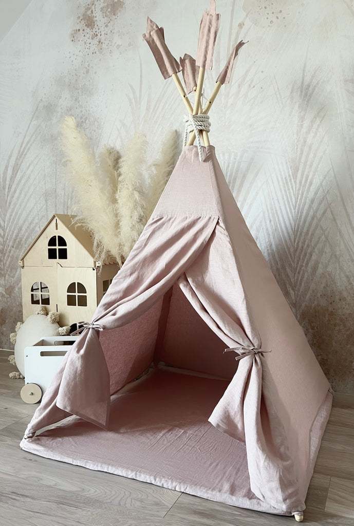 tipi linnen powder pink roze moje 