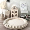 speelnest speelmat ronde speelmat babymat speelkleed moje beige ecru